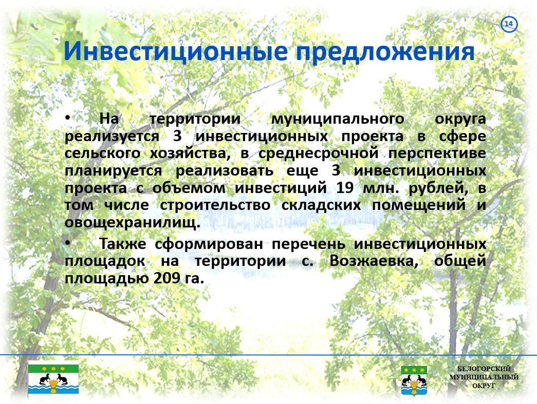 Инвестиционный профиль