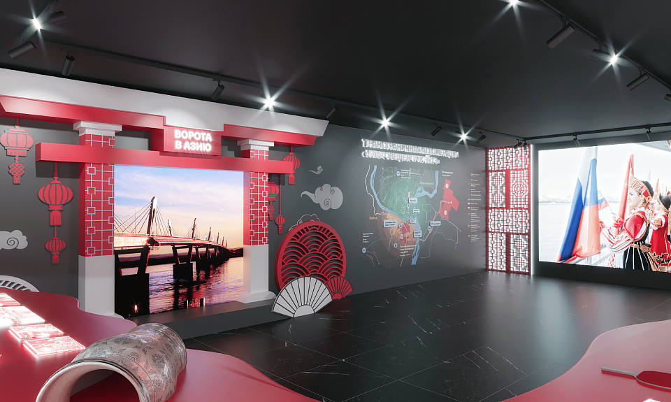 БАМ, дружба с Китаем и 165 лет Амурской области: на улице Дальнего Востока началось строительство павильона к ВЭФ-2023