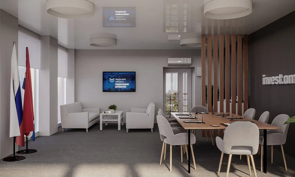 Ведущие отрасли и совместные проекты с Китаем: утверждено внутреннее оформление павильона Амурской области для участия в ВЭФ-2024