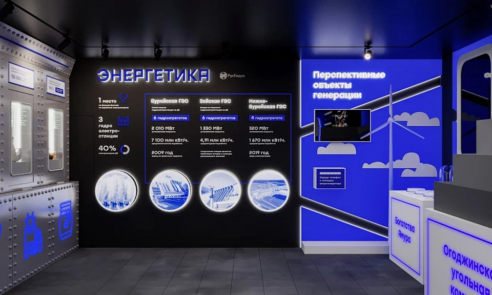 Ведущие отрасли и совместные проекты с Китаем: утверждено внутреннее оформление павильона Амурской области для участия в ВЭФ-2024