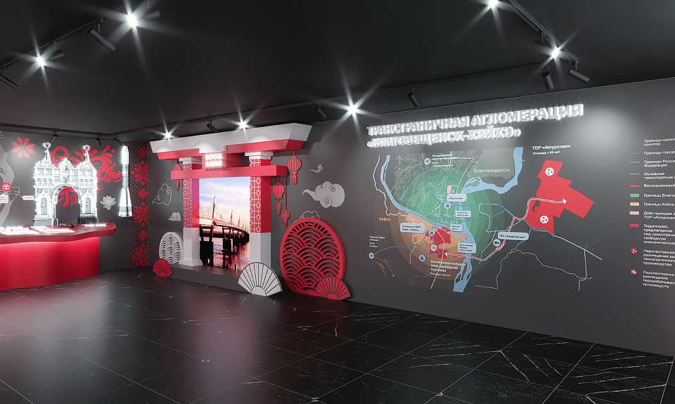 БАМ, дружба с Китаем и 165 лет Амурской области: на улице Дальнего Востока началось строительство павильона к ВЭФ-2023